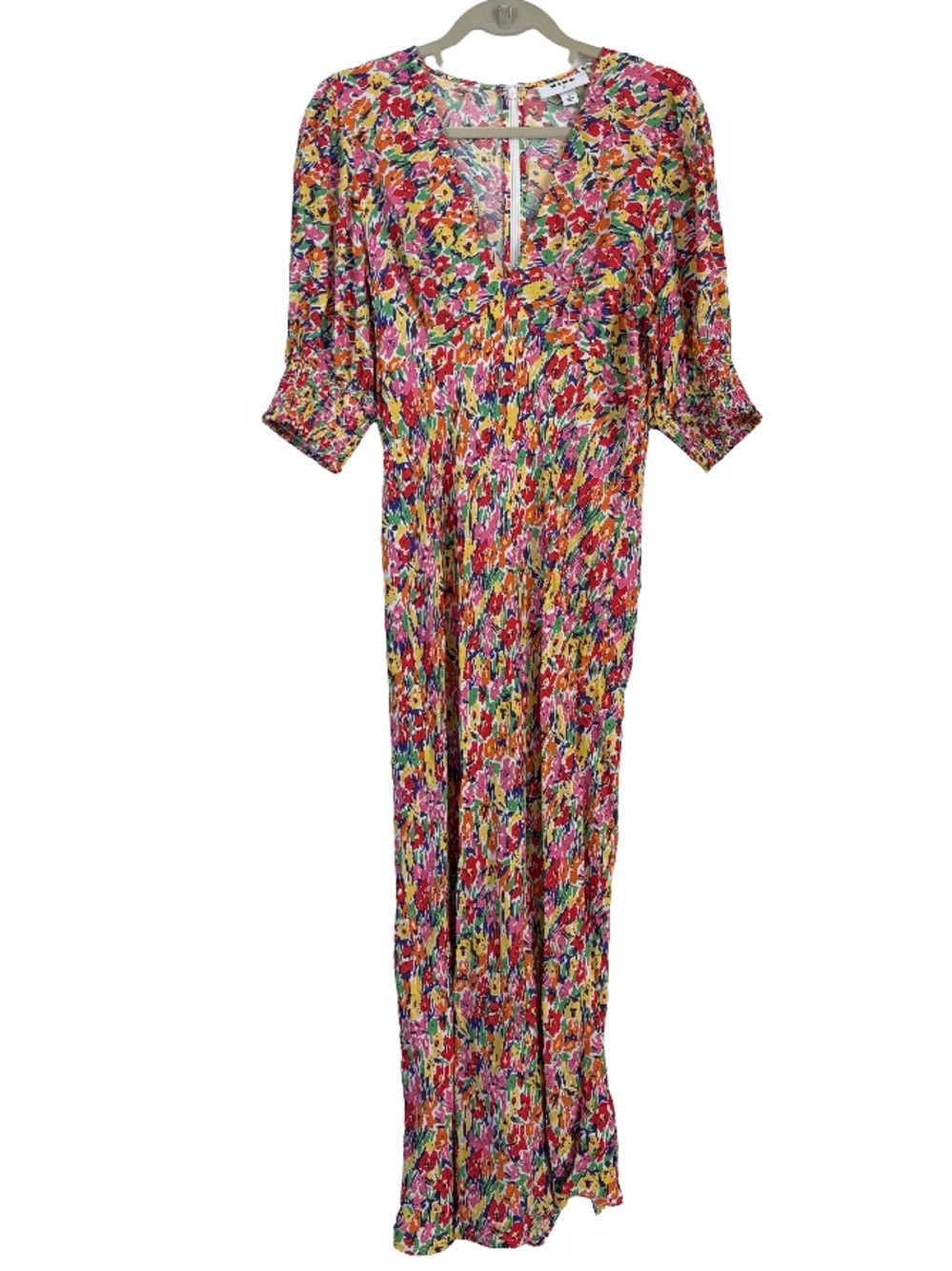 RIXO x Target Floral Puff Sleeve V-Neck Maxi Dress Size 8